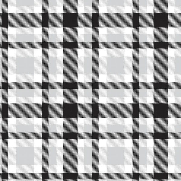 Black White Glen Plaid Textured Pattern Suitable Fashion Textiles Graphics — стоковый вектор