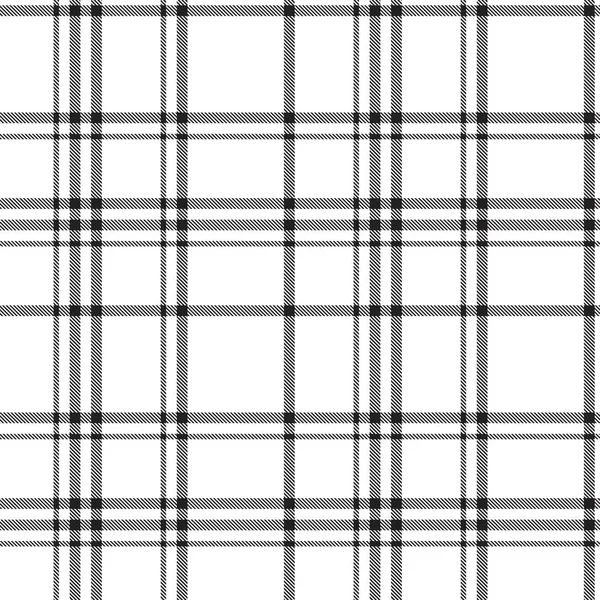 Black White Glen Plaid Texturovaný Bezešvý Vzor Vhodný Pro Módní — Stockový vektor