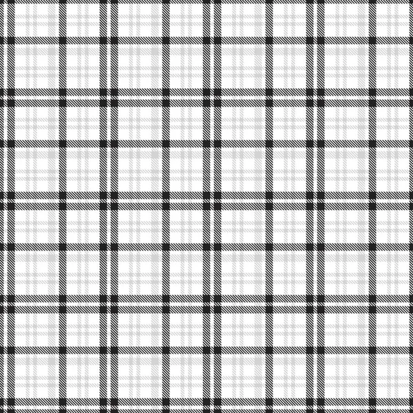 Schwarz Weißes Glen Plaid Texturiertes Nahtloses Muster Für Modetextilien Und — Stockvektor