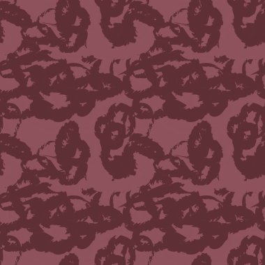 Moda baskıları, ev eşyaları, grafikler, arka planlar için kırmızı fırça desenli kürk deseni tasarımı