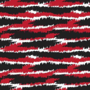 Moda baskıları, ev eşyaları, grafikler, arka planlar için kırmızı fırça desenli kürk deseni tasarımı