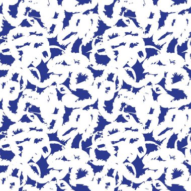 Moda baskıları, ev eşyaları, grafikler, arka planlar için mavi fırça desenli kürk deseni tasarımı