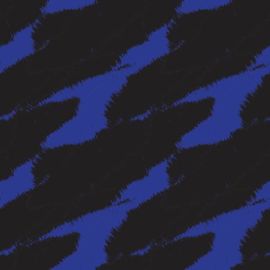 Moda baskıları, ev eşyaları, grafikler, arka planlar için mavi fırça desenli kürk deseni tasarımı