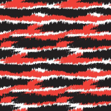 Moda baskıları, ev eşyaları, grafikler, arka planlar için turuncu fırça desenli kürk deseni tasarımı