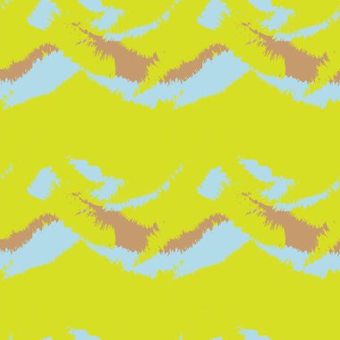 Moda baskıları, ev eşyaları, grafikler, arka planlar için sarı fırça desenli kürk deseni tasarımı