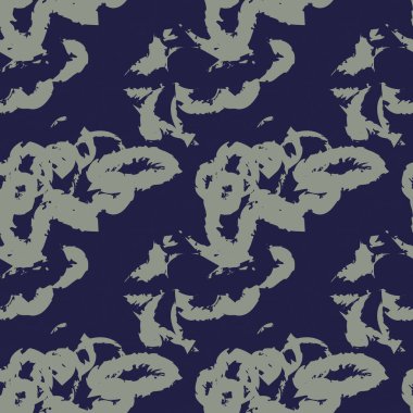 Moda baskıları, ev eşyaları, grafikler, arka planlar için yeşil fırça desenli kürk deseni tasarımı