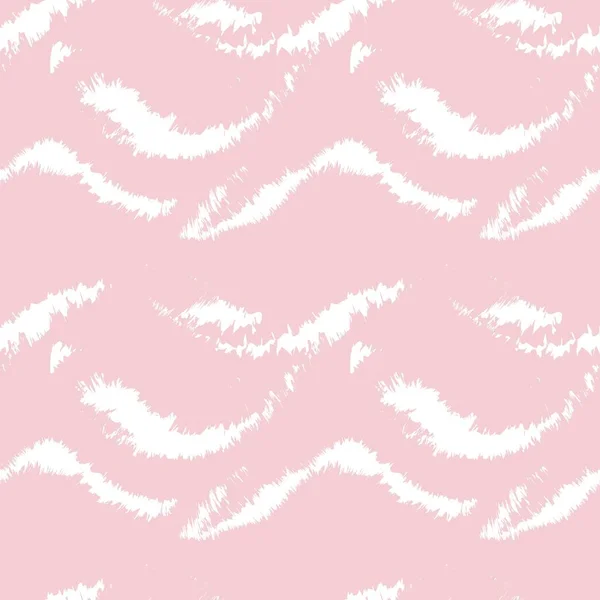 Pink Navy Brush Beroerte Bont Patroon Ontwerp Voor Mode Prints — Stockvector