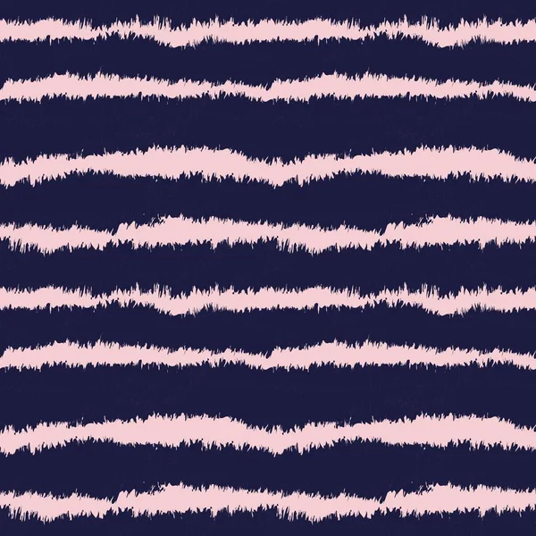 Pink Navy Brush Beroerte Bont Patroon Ontwerp Voor Mode Prints — Stockvector