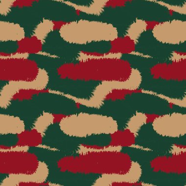 Moda baskıları, ev eşyaları, grafikler, arka planlar için Noel fırçası desenli kürk deseni