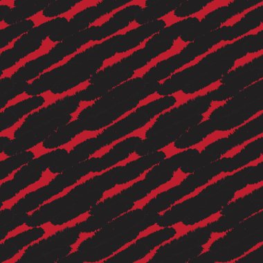 Moda baskıları, ev eşyaları, grafikler, arka planlar için kırmızı fırça desenli kürk deseni tasarımı