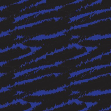 Moda baskıları, ev eşyaları, grafikler, arka planlar için mavi fırça desenli kürk deseni tasarımı