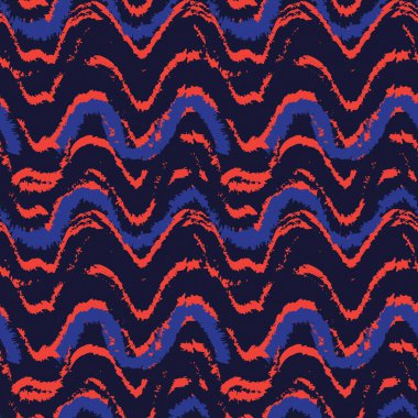 Moda baskıları, ev eşyaları, grafikler, arka planlar için turuncu fırça desenli kürk deseni tasarımı