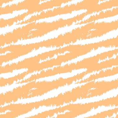 Moda baskıları, ev eşyaları, grafikler, arka planlar için turuncu fırça desenli kürk deseni tasarımı