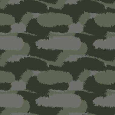 Moda baskıları, ev eşyaları, grafikler, arka planlar için yeşil fırça desenli kürk deseni tasarımı
