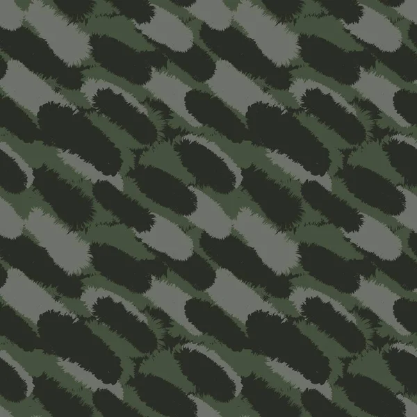 Modèle Motif Fourrure Coup Pinceau Vert Pour Les Impressions Mode — Image vectorielle