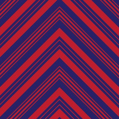 Moda tekstili ve grafikleri için uygun kırmızı ve mavi köşegen çizgili, dikişsiz arkaplan