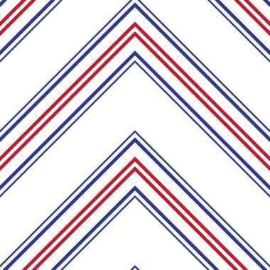 Moda tekstili ve grafikleri için uygun kırmızı ve mavi köşegen çizgili, dikişsiz arkaplan