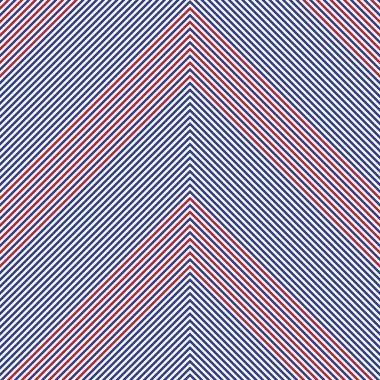 Moda tekstili ve grafikleri için uygun kırmızı ve mavi köşegen çizgili, dikişsiz arkaplan