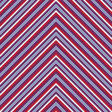 Moda tekstili ve grafikleri için uygun kırmızı ve mavi köşegen çizgili, dikişsiz arkaplan