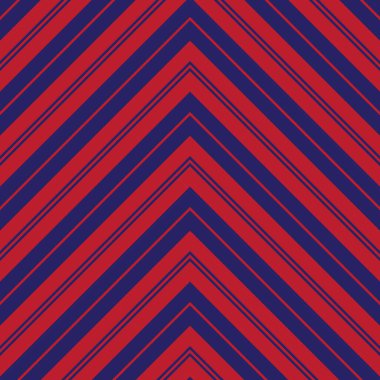 Moda tekstili ve grafikleri için uygun kırmızı ve mavi köşegen çizgili, dikişsiz arkaplan