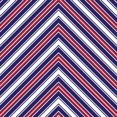 Moda tekstili ve grafikleri için uygun kırmızı ve mavi köşegen çizgili, dikişsiz arkaplan