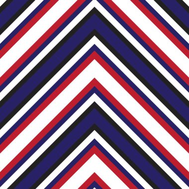 Moda tekstili ve grafikleri için uygun kırmızı ve mavi köşegen çizgili, dikişsiz arkaplan