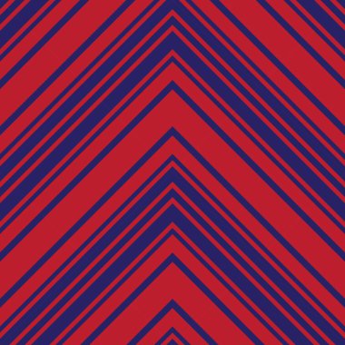 Moda tekstili ve grafikleri için uygun kırmızı ve mavi köşegen çizgili, dikişsiz arkaplan