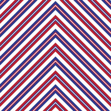 Moda tekstili ve grafikleri için uygun kırmızı ve mavi köşegen çizgili, dikişsiz arkaplan