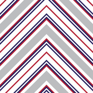 Moda tekstili ve grafikleri için uygun kırmızı ve mavi köşegen çizgili, dikişsiz arkaplan