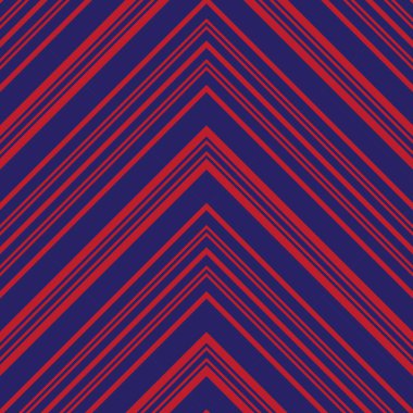 Moda tekstili ve grafikleri için uygun kırmızı ve mavi köşegen çizgili, dikişsiz arkaplan