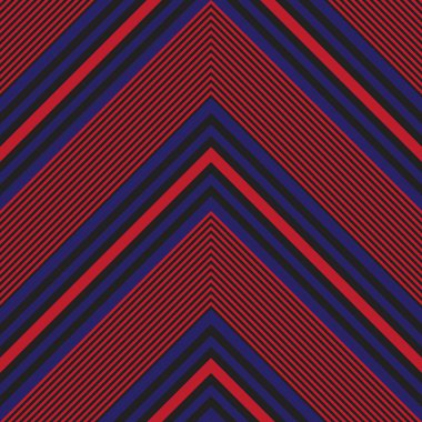 Moda tekstili ve grafikleri için uygun kırmızı ve mavi köşegen çizgili, dikişsiz arkaplan