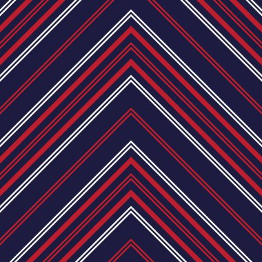 Moda tekstili ve grafikleri için uygun kırmızı ve mavi köşegen çizgili, dikişsiz arkaplan