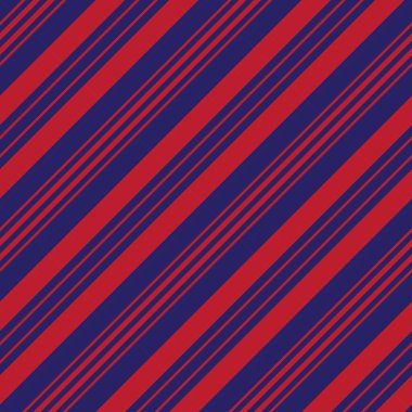 Moda tekstili ve grafikleri için uygun kırmızı ve mavi köşegen çizgili dikişsiz arkaplan