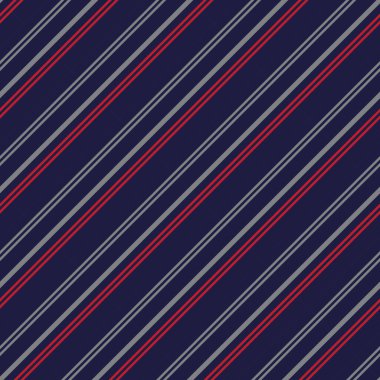 Moda tekstili ve grafikleri için uygun kırmızı ve mavi köşegen çizgili dikişsiz arkaplan