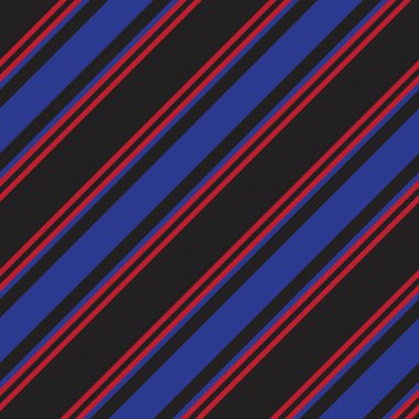 Moda tekstili ve grafikleri için uygun kırmızı ve mavi köşegen çizgili dikişsiz arkaplan