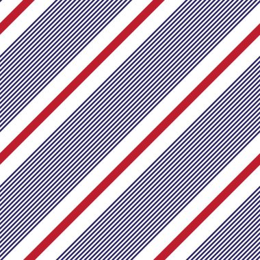 Moda tekstili ve grafikleri için uygun kırmızı ve mavi köşegen çizgili dikişsiz arkaplan