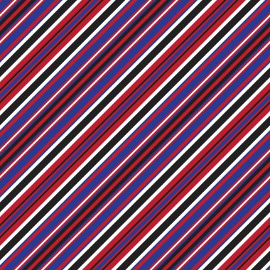 Moda tekstili ve grafikleri için uygun kırmızı ve mavi köşegen çizgili dikişsiz arkaplan