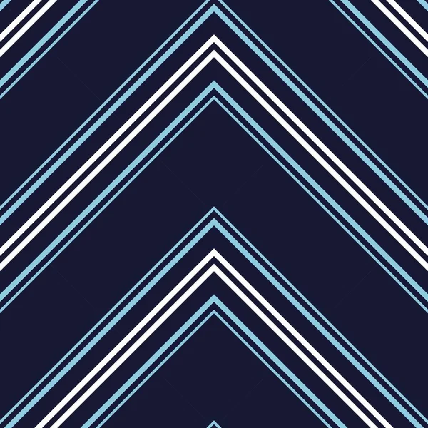 Blå Chevron Diagonal Randig Sömlös Mönster Bakgrund Lämplig För Mode — Stock vektor