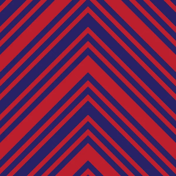 Fondo Sin Costuras Rayado Diagonal Chevron Rojo Azul Adecuado Para — Vector de stock