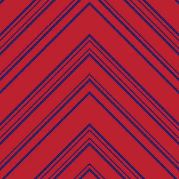 Красный Синий Шеврон Диагональ Полосатый Бесшовный Фон Узор Подходит Моды — стоковый вектор