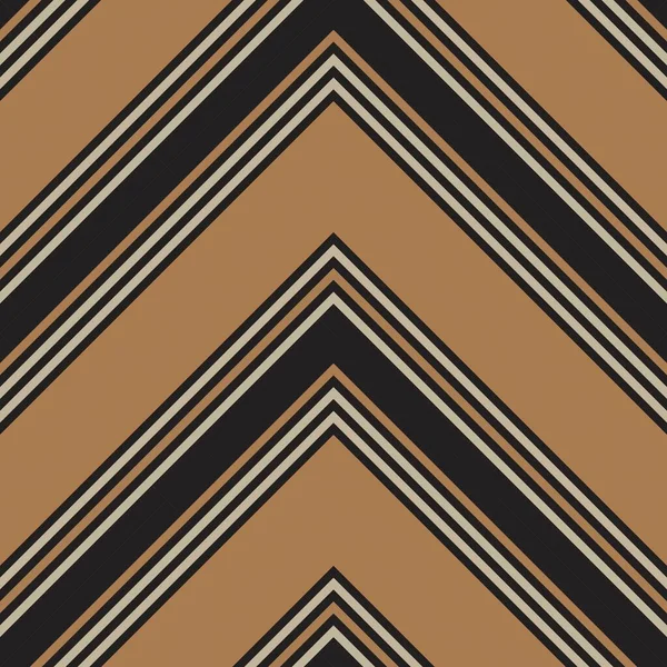 Brown Taupe Chevron Diagonal Listrado Sem Costura Fundo Padrão Adequado — Vetor de Stock