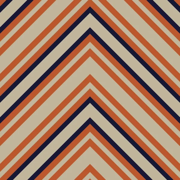 Orange Chevron Diagonal Striped Seamless Pattern Background Suitable Fashion Textiles — Stock Vector