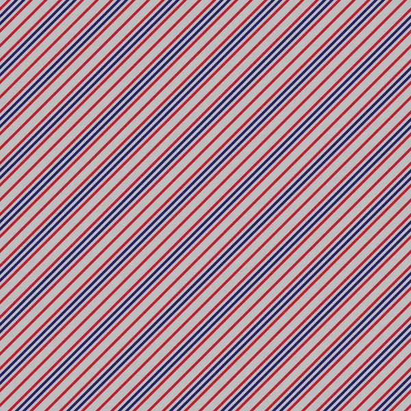 Red Blue Diagonal Striped Seamless Pattern Background Suitable Fashion Textiles — Stock Vector