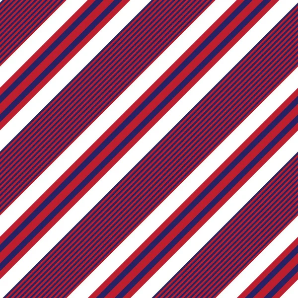 Red Blue Diagonal Striped Seamless Pattern Background Suitable Fashion Textiles — Stock Vector