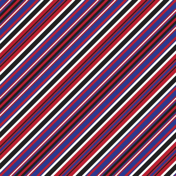 Red Blue Diagonal Striped Seamless Pattern Background Suitable Fashion Textiles — Stock Vector