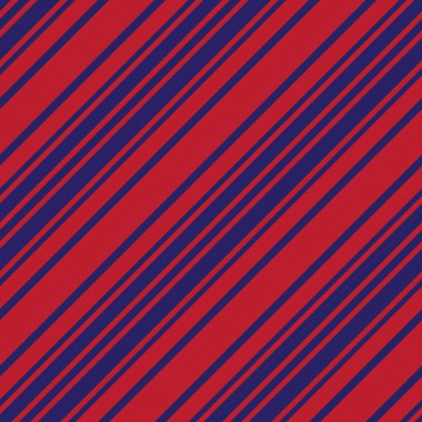 Moda tekstili ve grafikleri için uygun kırmızı ve mavi köşegen çizgili dikişsiz arkaplan
