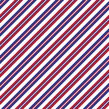 Moda tekstili ve grafikleri için uygun kırmızı ve mavi köşegen çizgili dikişsiz arkaplan