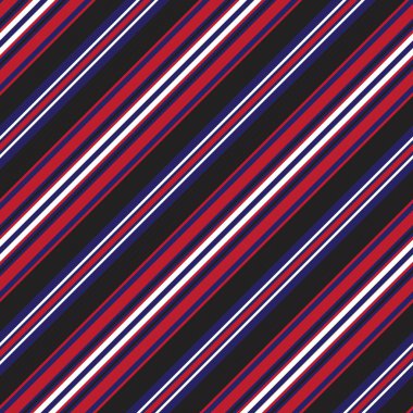 Moda tekstili ve grafikleri için uygun kırmızı ve mavi köşegen çizgili dikişsiz arkaplan