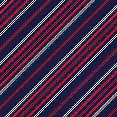 Moda tekstili ve grafikleri için uygun kırmızı ve mavi köşegen çizgili dikişsiz arkaplan