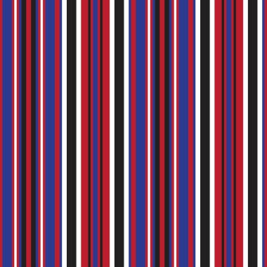 Moda tekstil ve grafikleri için uygun kırmızı ve mavi dikey çizgili dikişsiz arkaplan